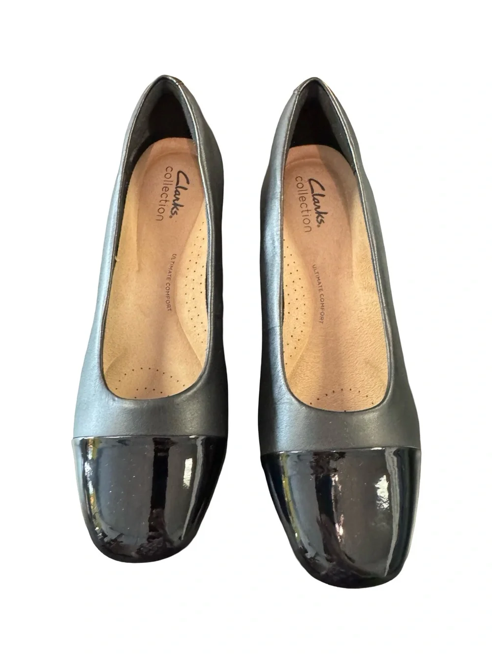 1519 / Clark’s Collection Marilyn Sara Low Block Heels Size 7M